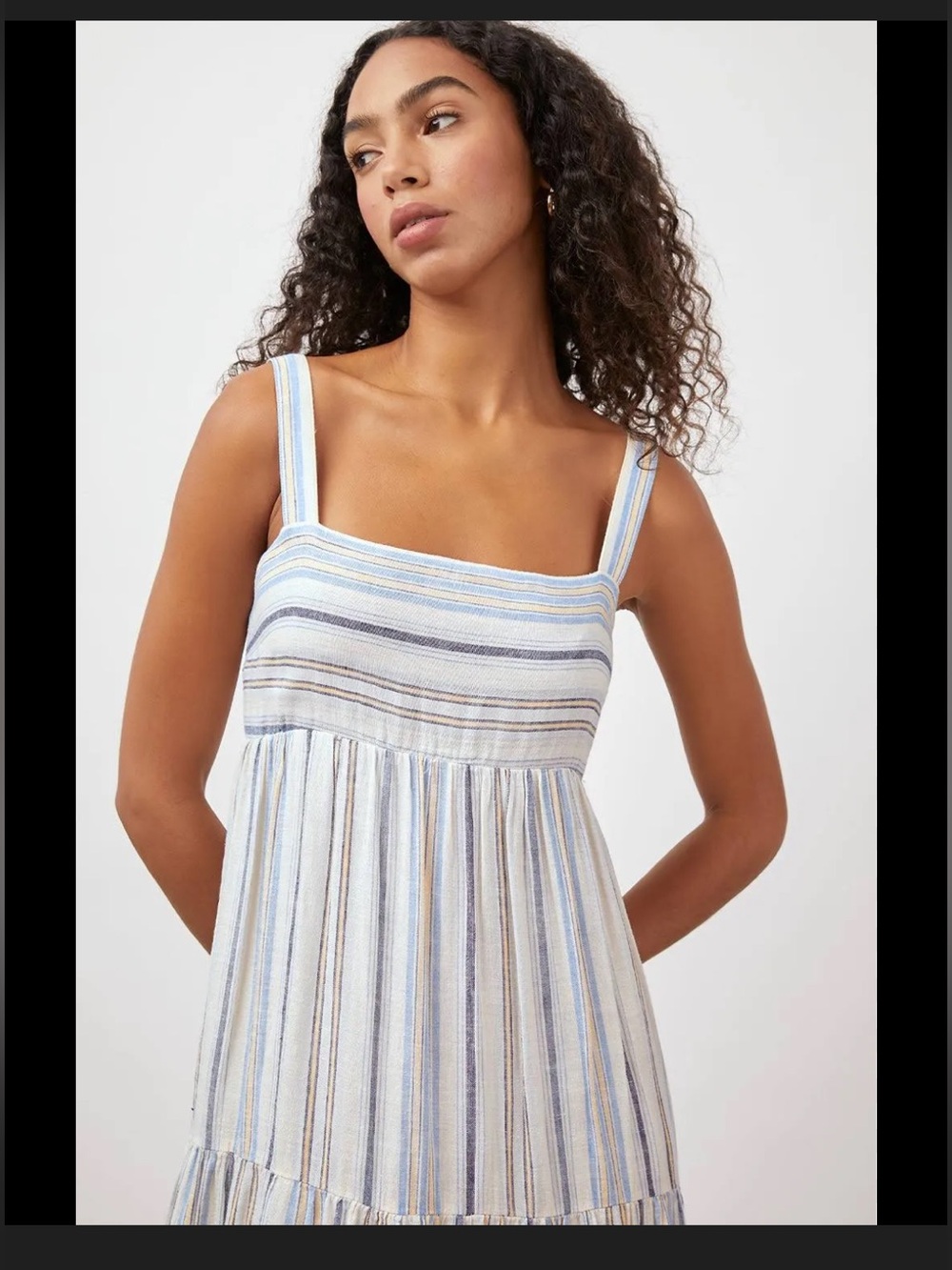 NWT Rails Blue & Cream Striped Maxi Dress, Medium ($198) - Picture 2 of 13